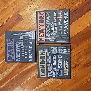 Set of 3 Canvas artwork